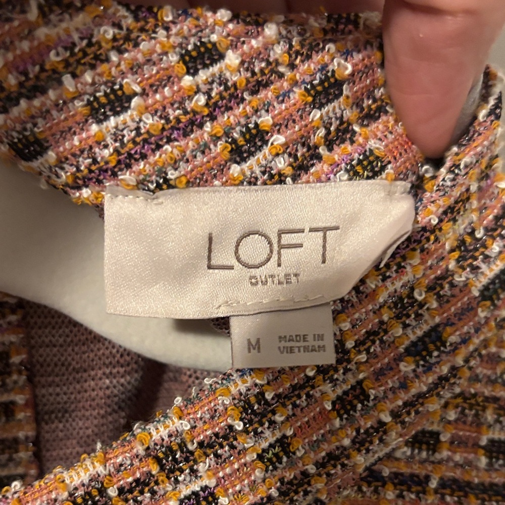 LOFT Multicolor Textured Tank Top - Picture 3 of 4